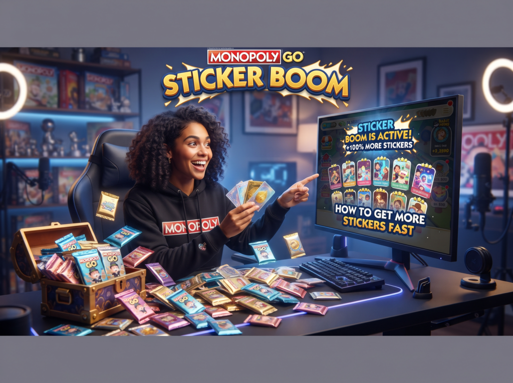 monopoly go sticker boom